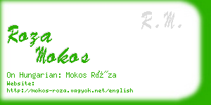 roza mokos business card